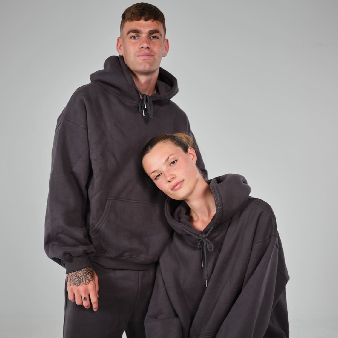 Unisex FULL LENGTH lounge hoodie - slate