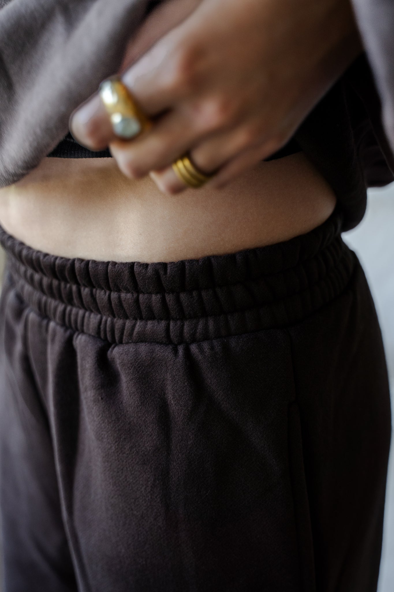 Lounge Straight Leg Jogger - Cocoa Bean