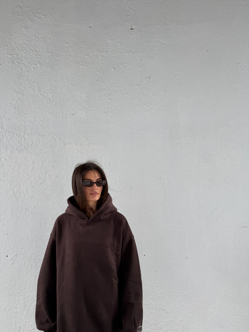 Boyfriend Hoodie - Cocoa Bean