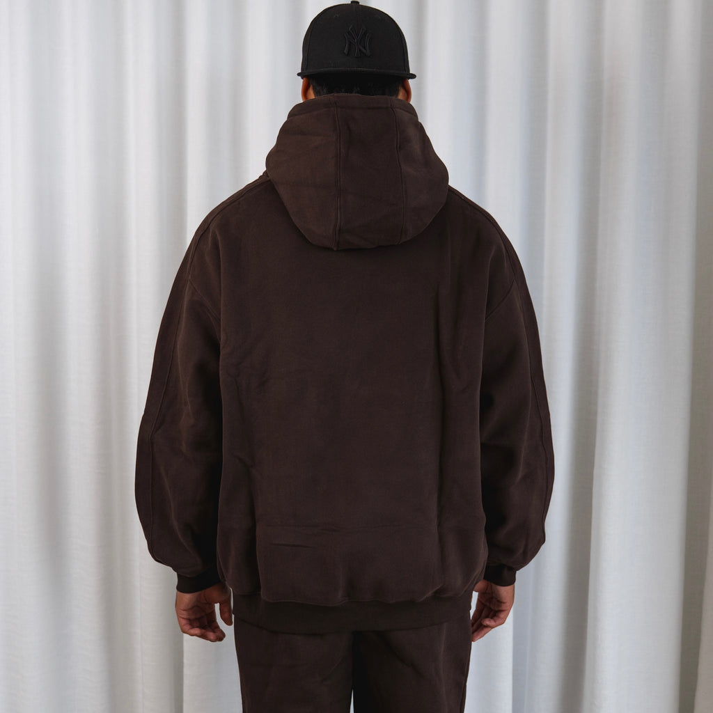 PRE-ORDER Unisex FULL LENGTH lounge hoodie - cocoa bean