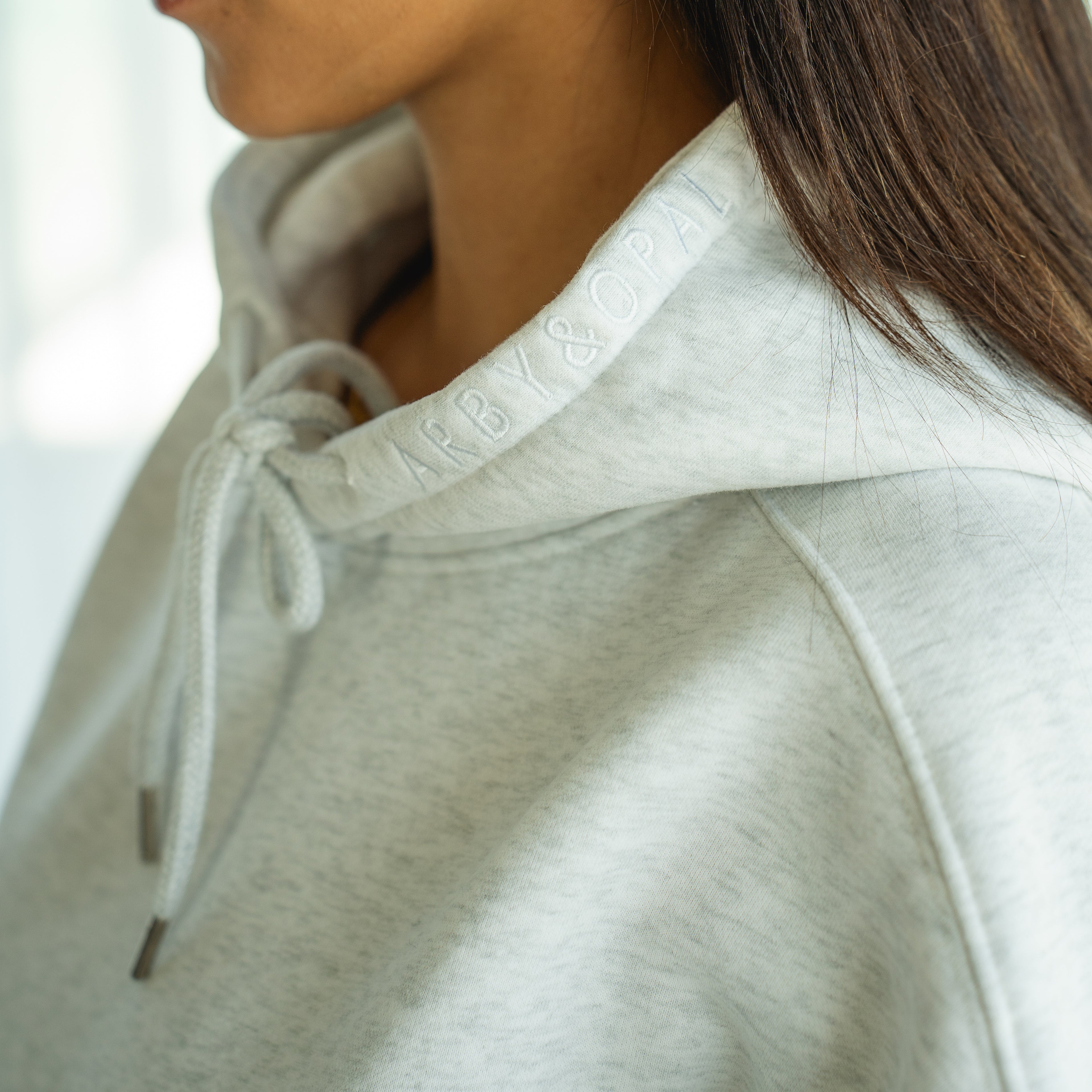 Signature Full-Length Hoodie - White Marle
