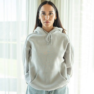 Unisex FULL LENGTH lounge hoodie - stone