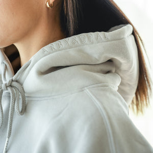 Unisex FULL LENGTH lounge hoodie - stone