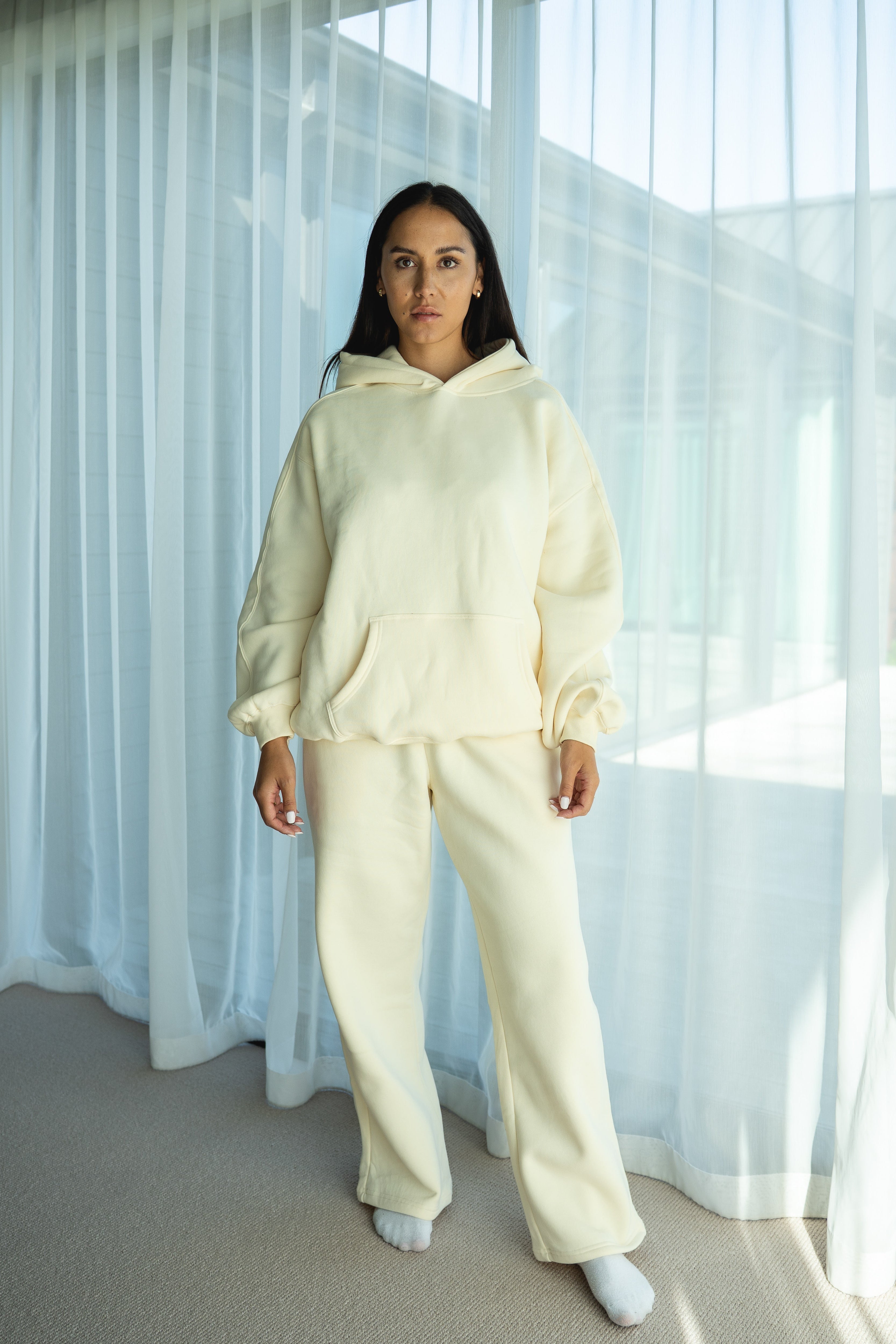 Signature Full-Length Hoodie - Buttercream