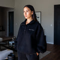 Dome Button Pullover - Black