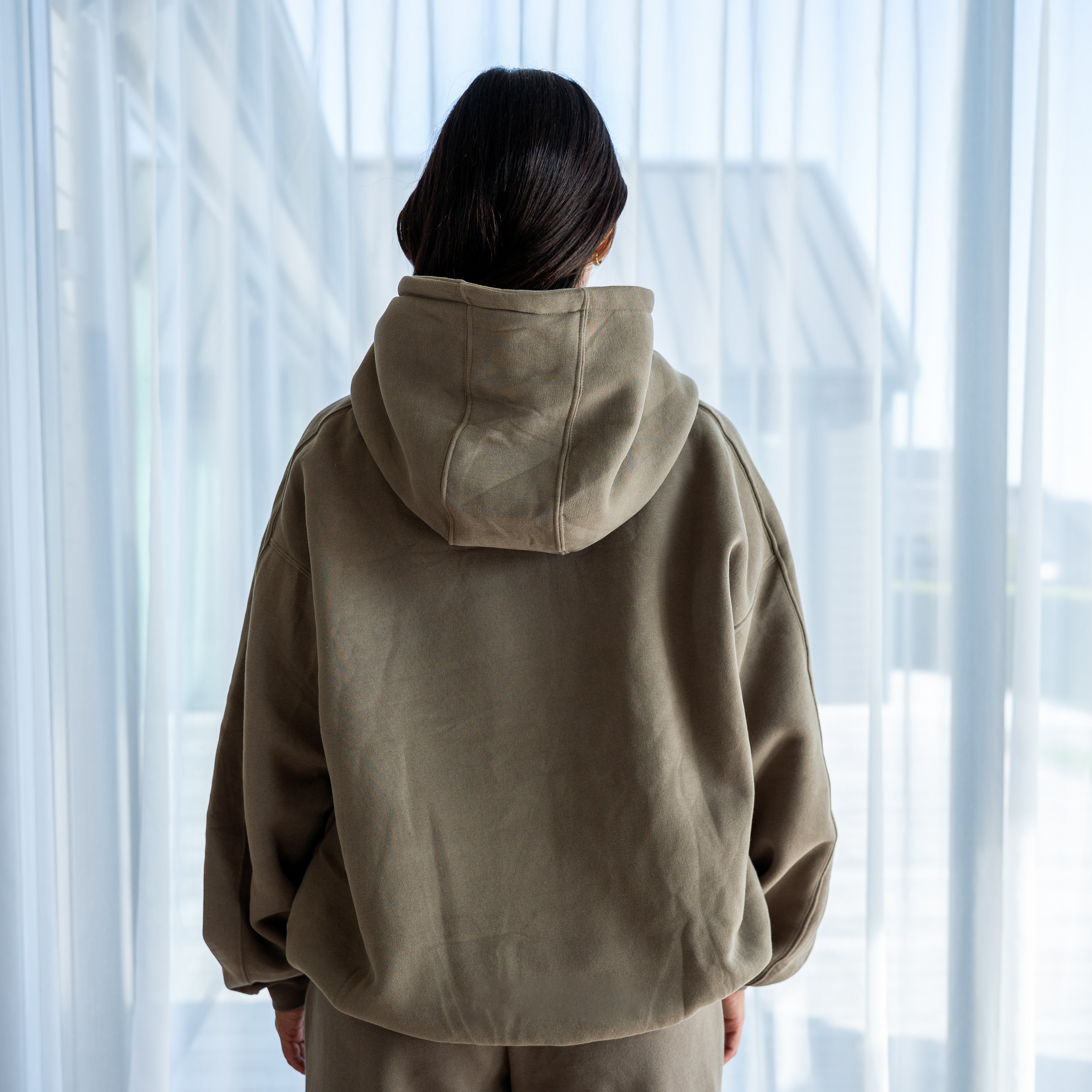 Signature Full-Length Hoodie - Khaki Gray