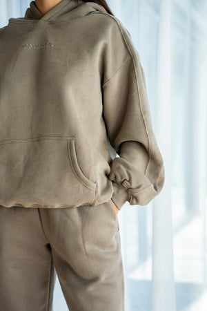 Core Hoodie - Khaki Gray