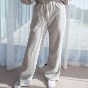 Staple Puff Straight-Leg Jogger - Fog/Baby Pink