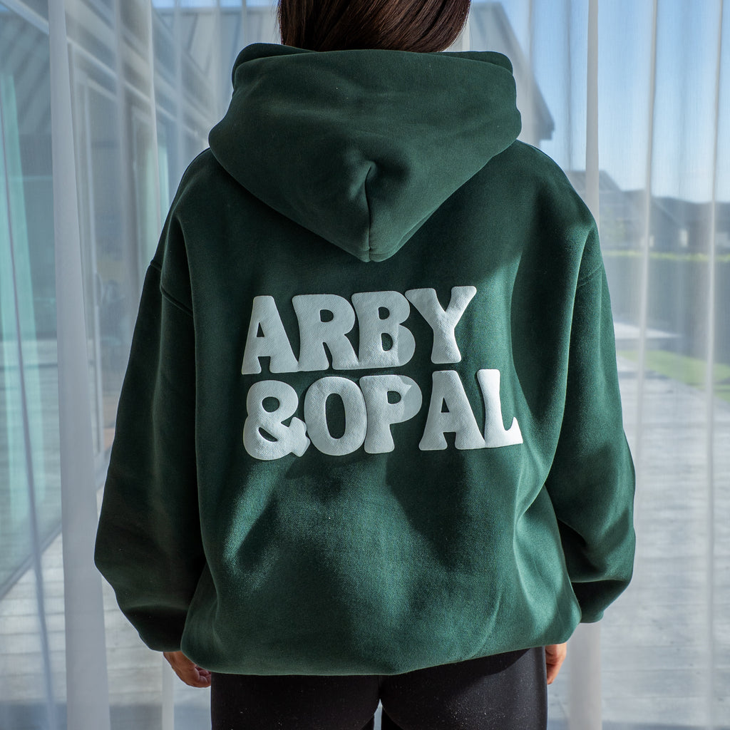 Staple Puff Hoodie - Emerald/Ice Blue