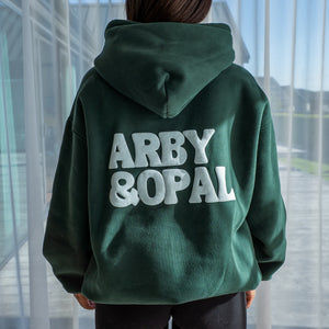 Staple Puff Hoodie - Emerald/Ice Blue