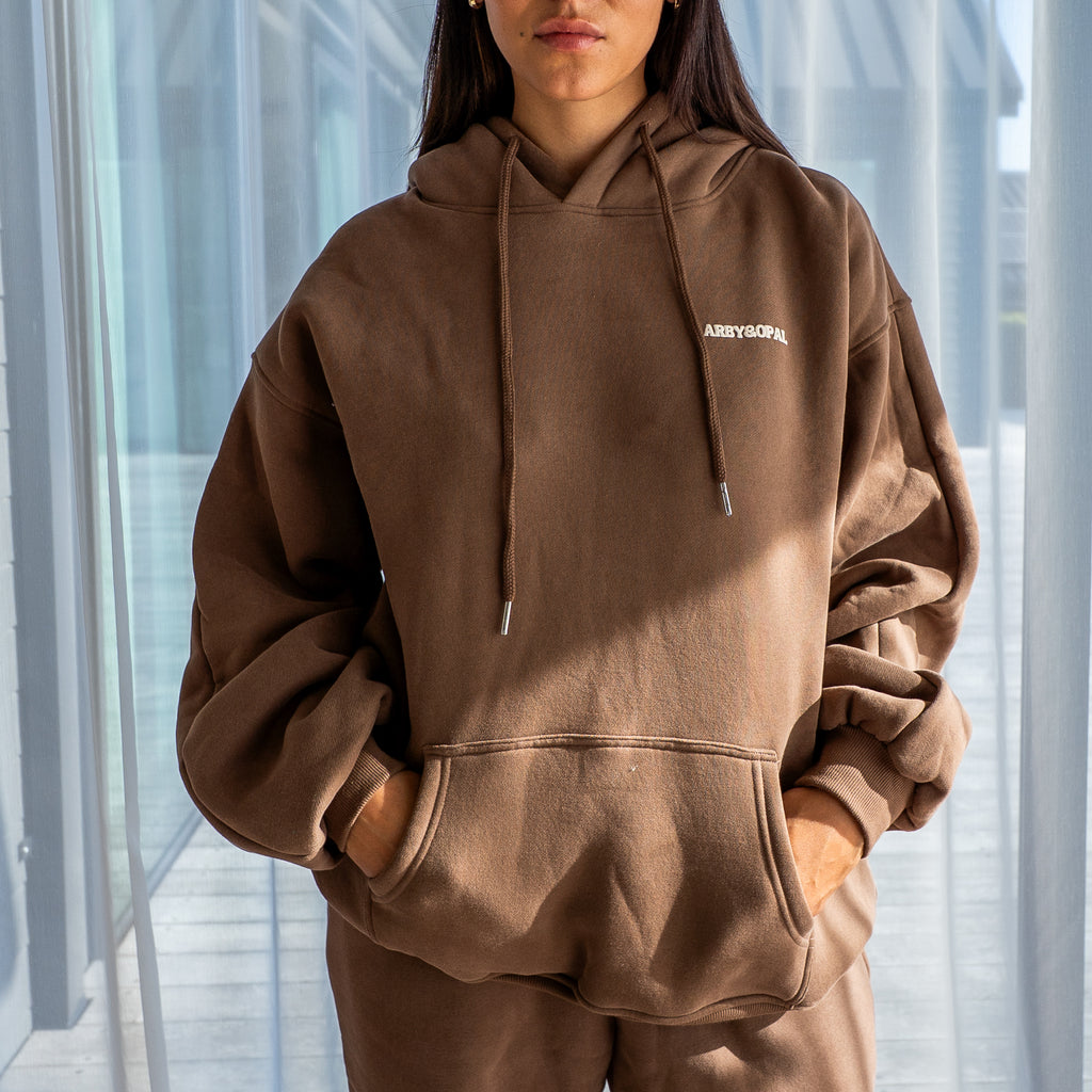 Staple Puff Hoodie - Cocoa/Cream