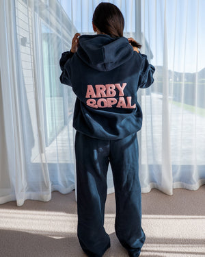 Staple Puff Straight-Leg Jogger - Navy/Candy Pink