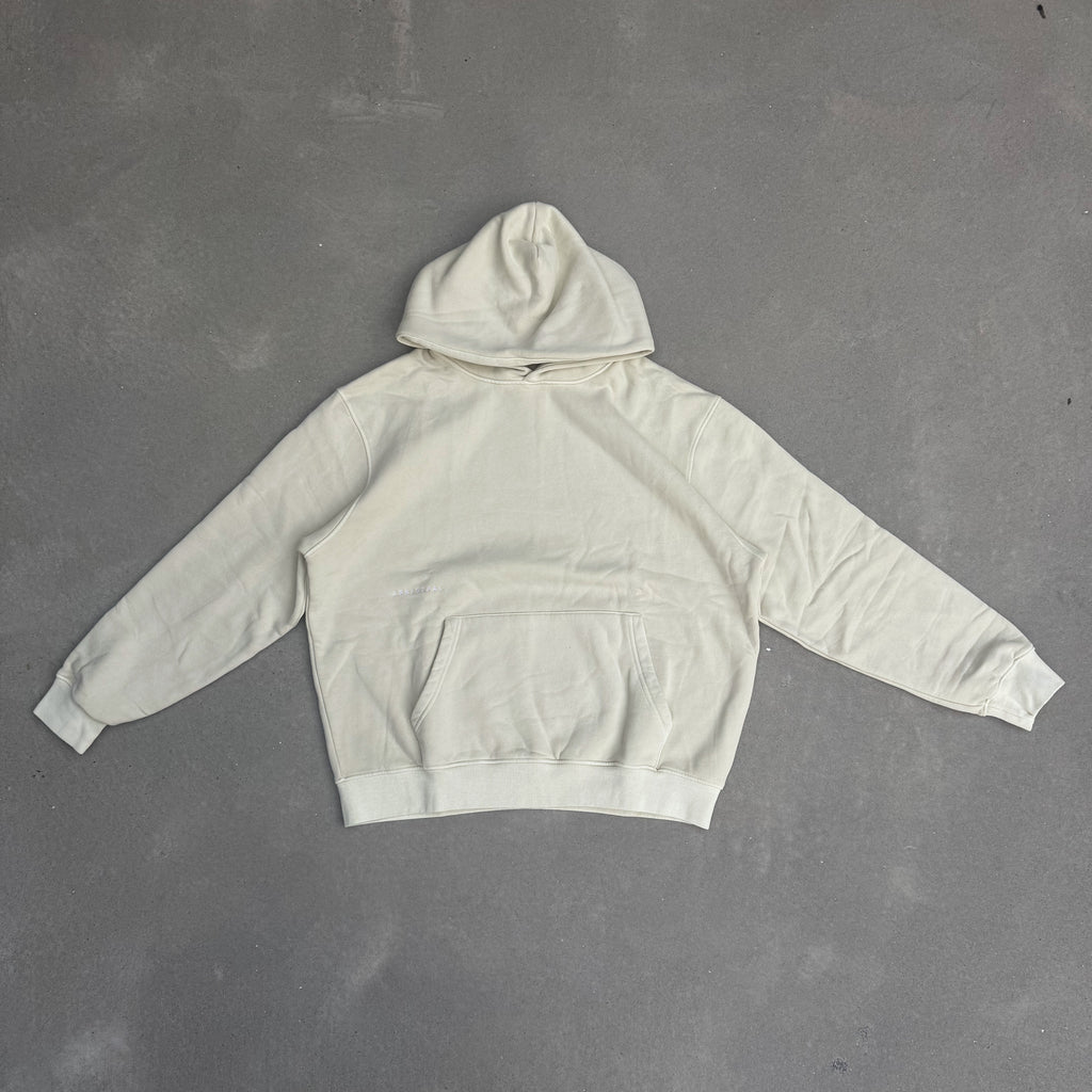 Acid Wash Hoodie - Washed Cream