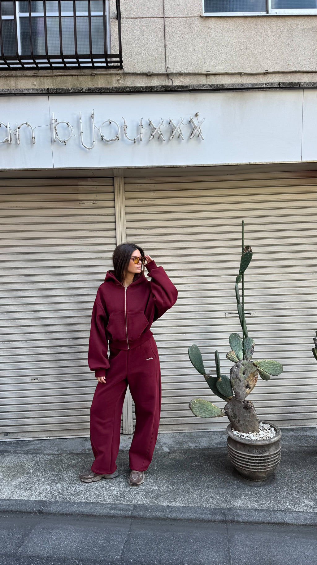 PRE-ORDER Uniform Barrel Jogger - Burnt Cherry