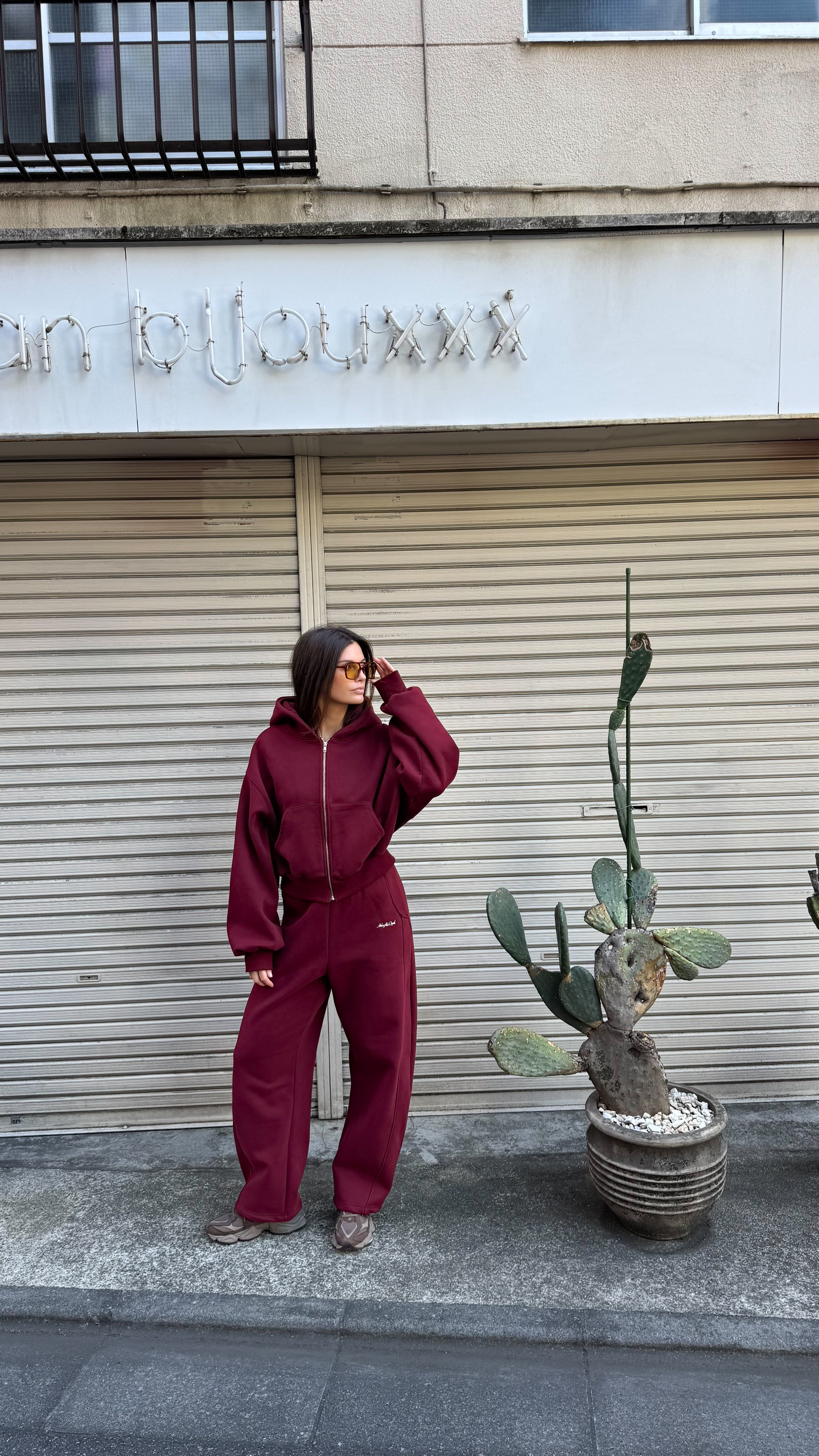 PRE-ORDER Uniform Barrel Jogger - Burnt Cherry