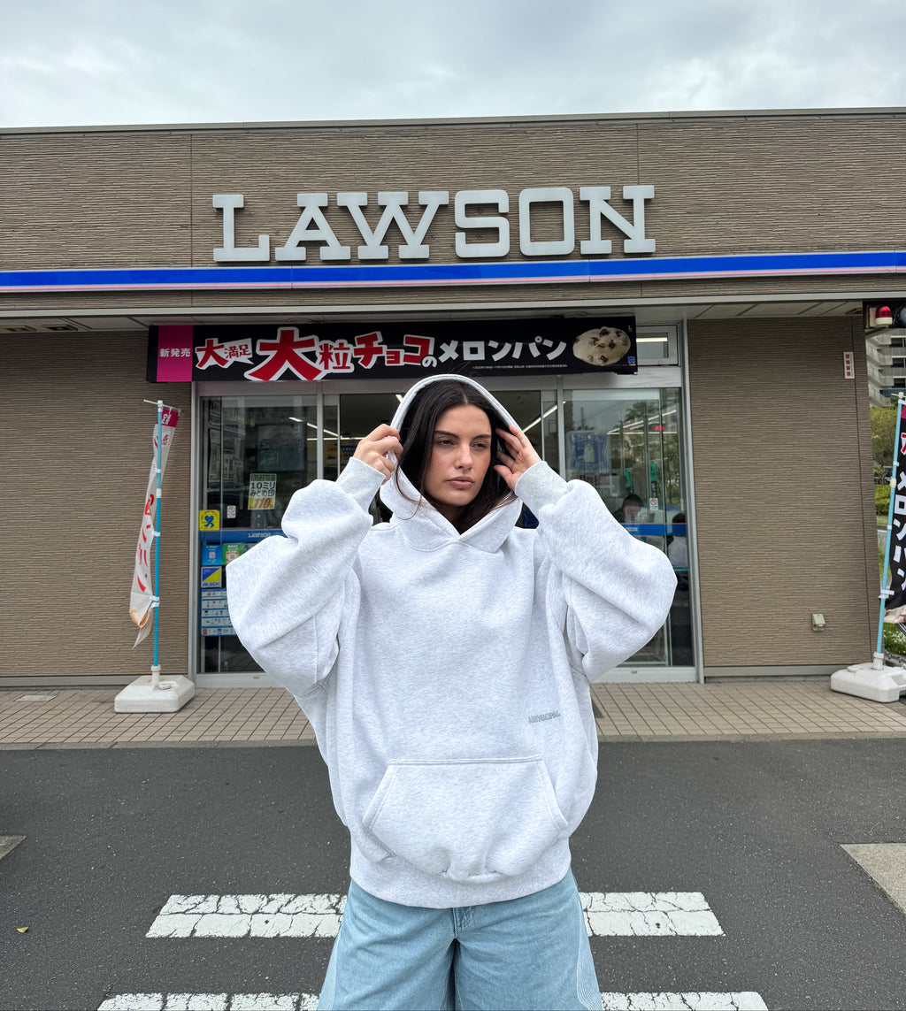 SUNDAY Hoodie - White Marle