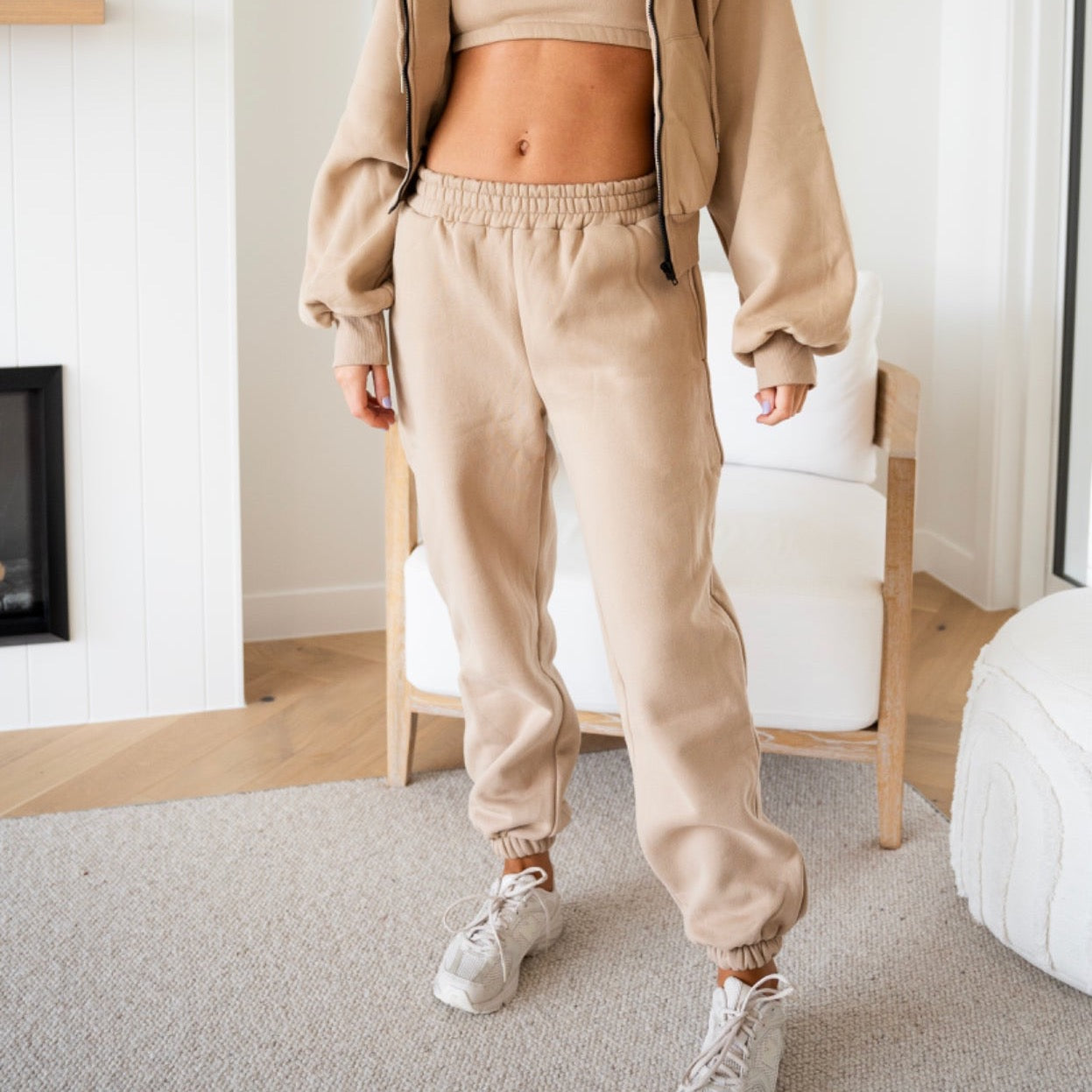 Signature Cuffed Jogger - Caramel