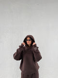 Boyfriend Hoodie - Cocoa Bean