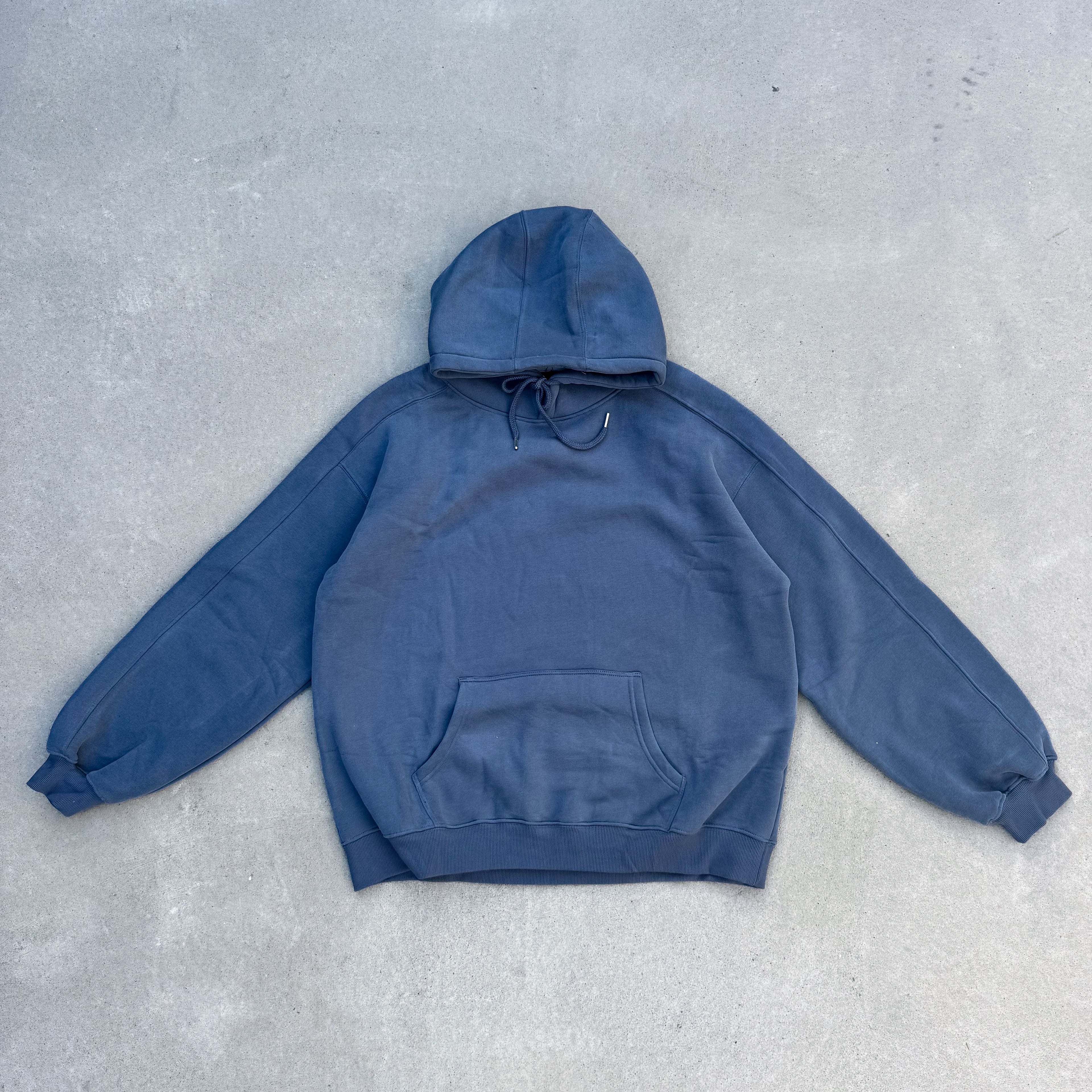 Signature Full-Length Hoodie - washed blue