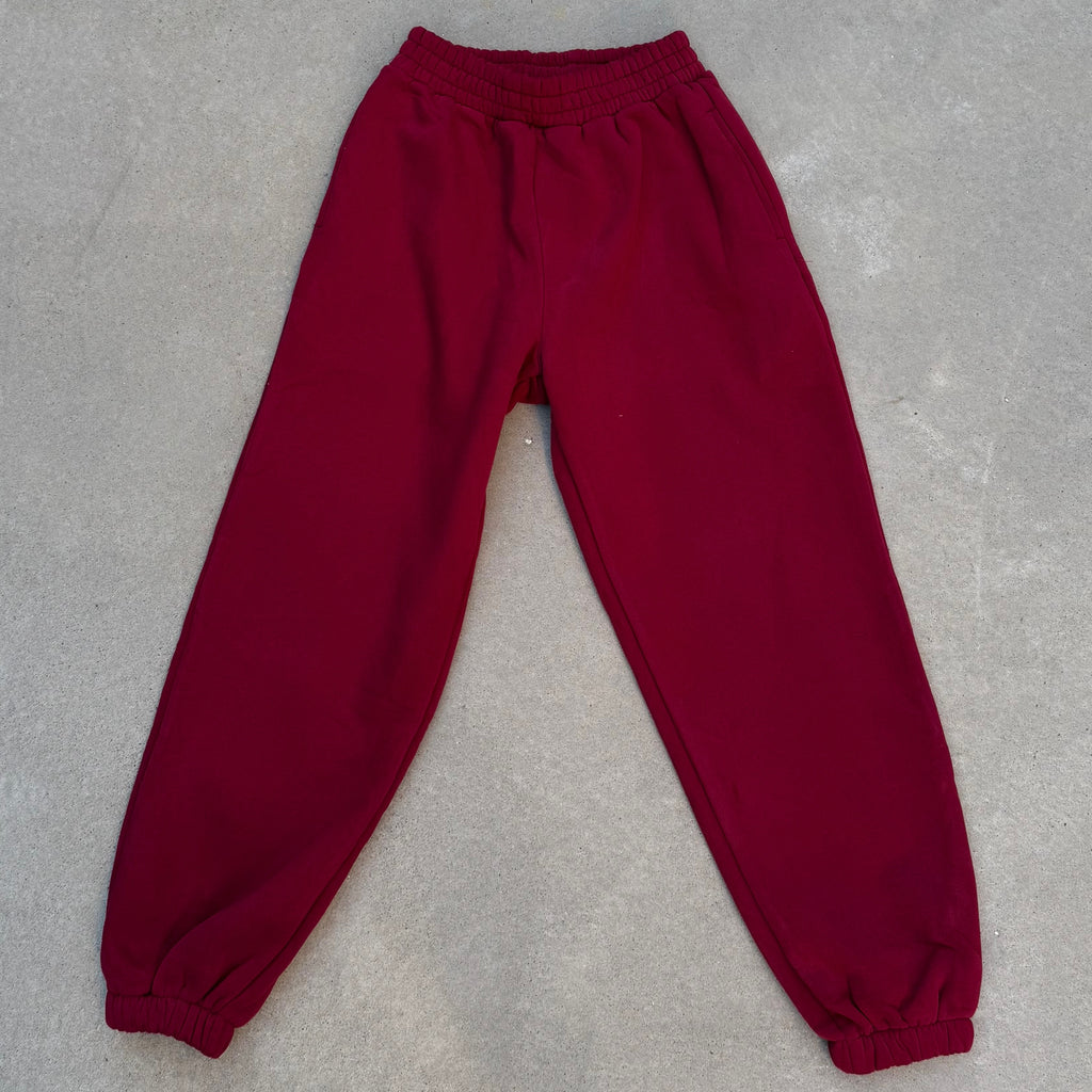 Signature Cuffed Jogger - Merlot