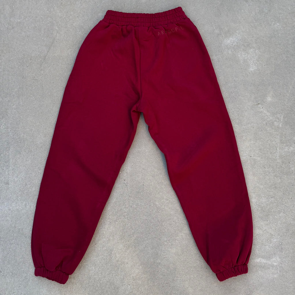 Signature Cuffed Jogger - Merlot