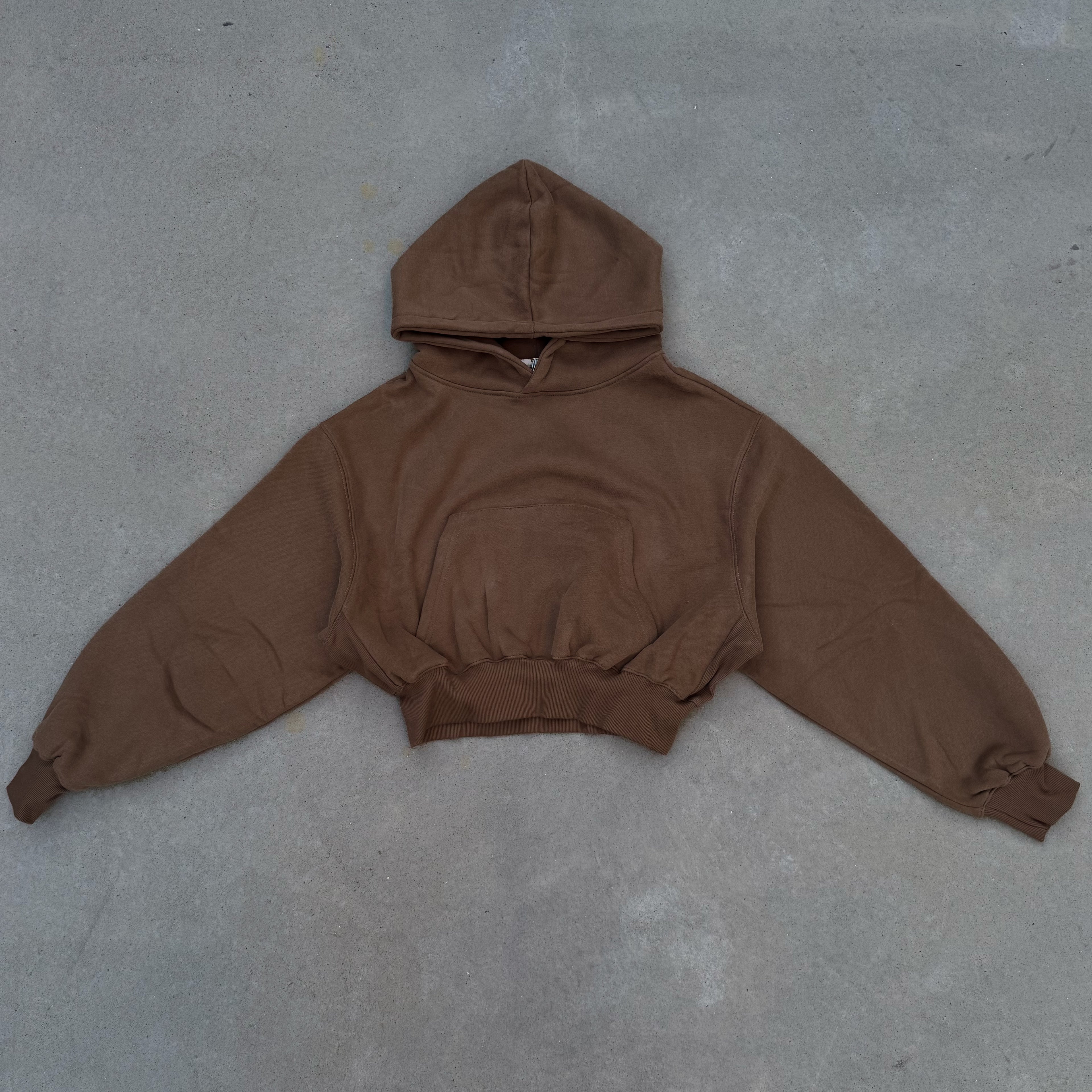 Signature Crop Hoodie - Cocoa