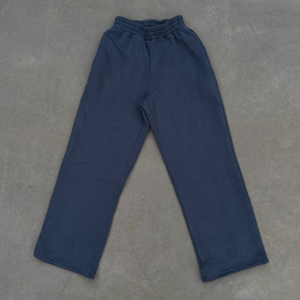 Lounge Straight Leg Jogger - Washed Blue