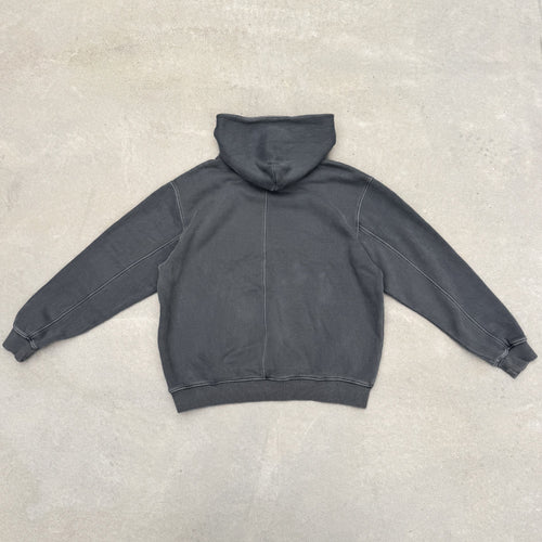 Acid Wash Hoodie -Charcoal