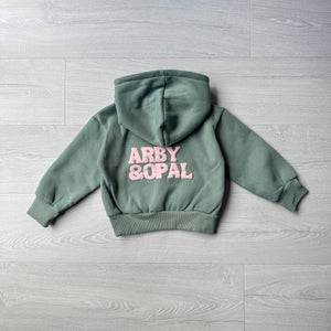 A&O Mini Staple Puff Set - Olive / Baby Pink
