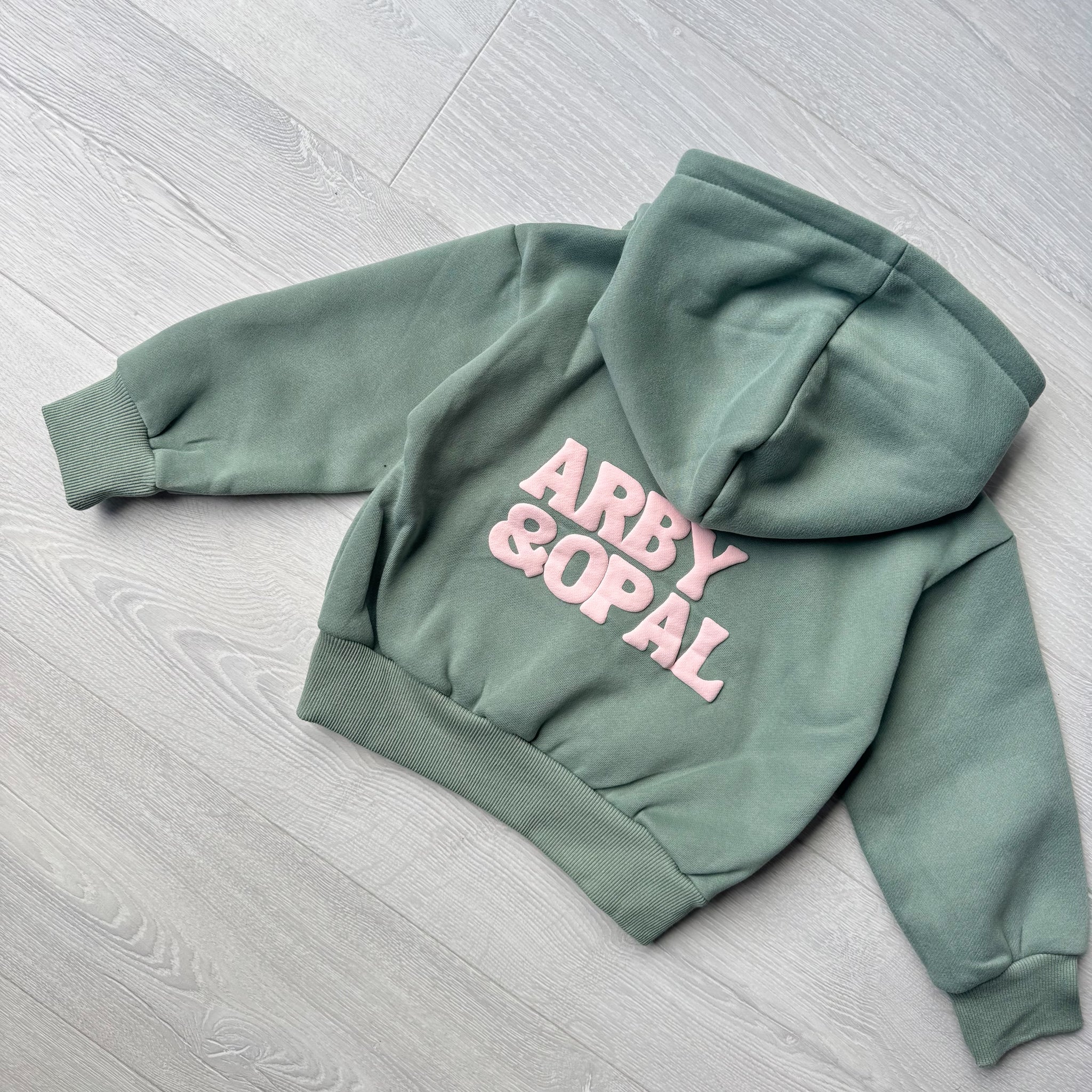 A&O Mini Staple Puff Set - Olive / Baby Pink