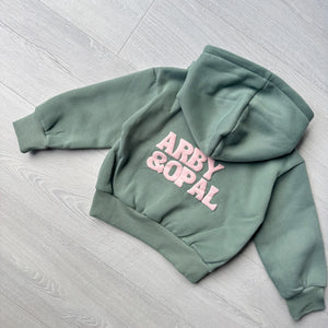 A&O Mini Staple Puff Set - Olive / Baby Pink