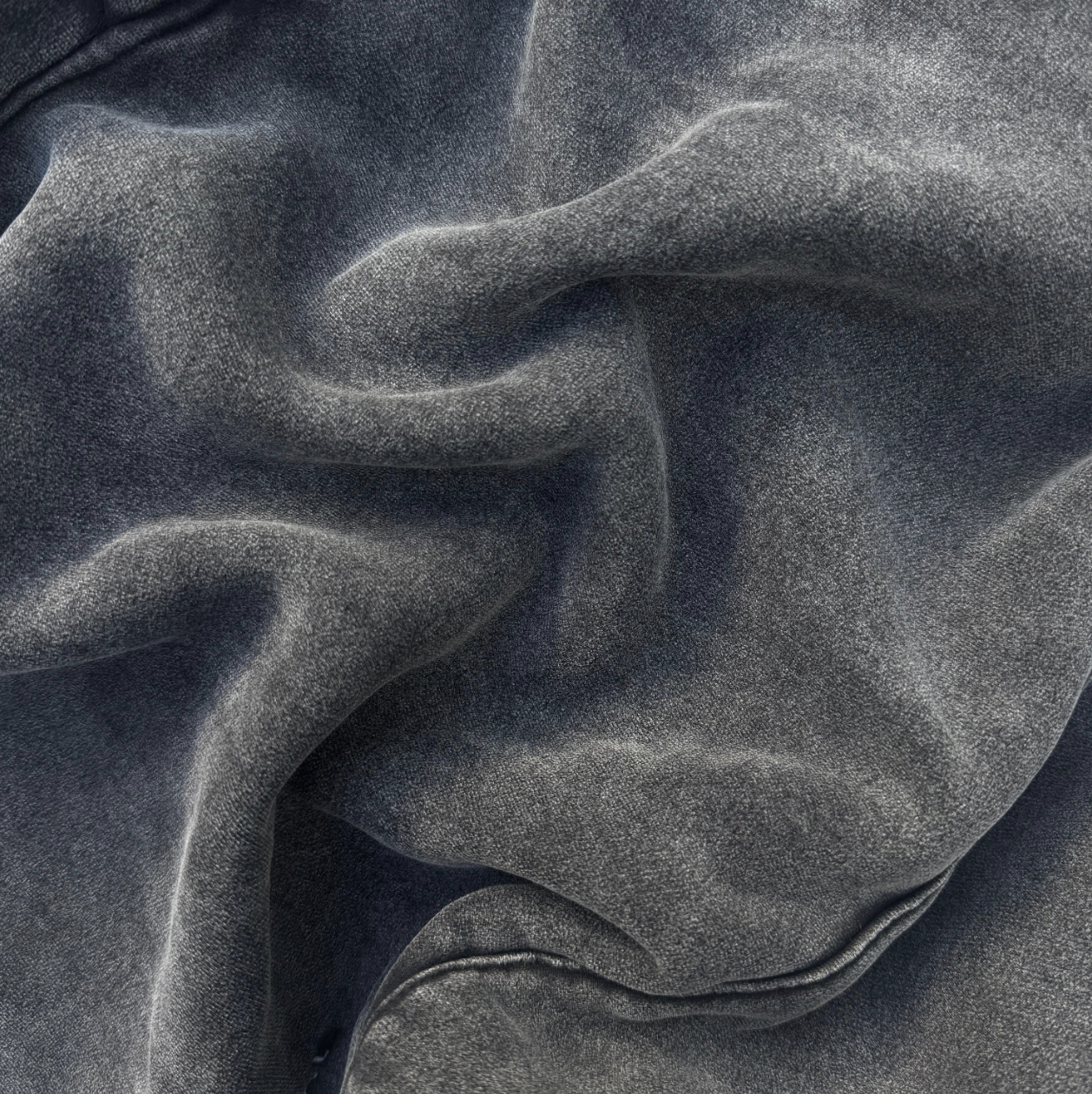 Acid Wash Hoodie - Black