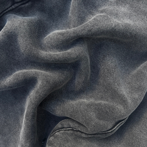 Acid Wash Hoodie - Black