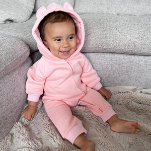 Bear Onesie - Baby Pink