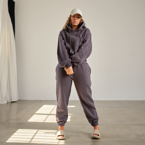 lounge hoodie - slate