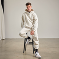 Signature Cuffed Jogger - Beige Marle