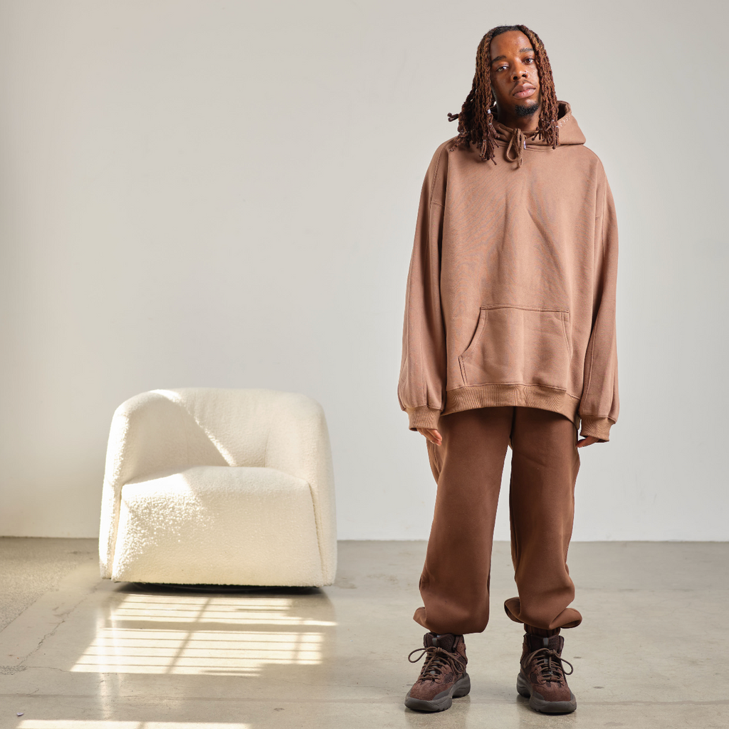 PRE-ORDER Unisex FULL LENGTH lounge hoodie - cocoa